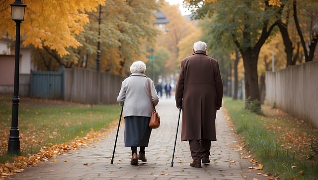 old people walking